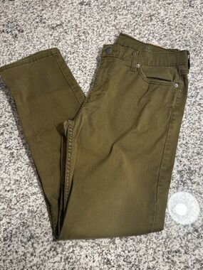 Levi's 511 Olive Green Straight Jeans